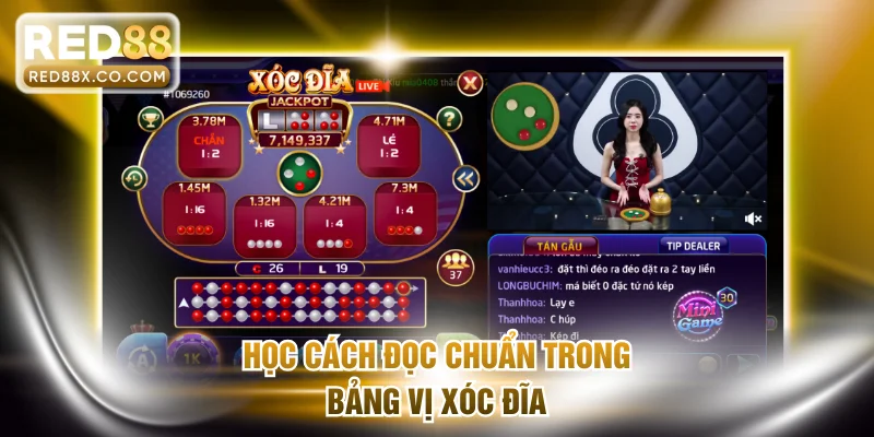 Học cách đọc chuẩn trong bảng vị xóc đĩa