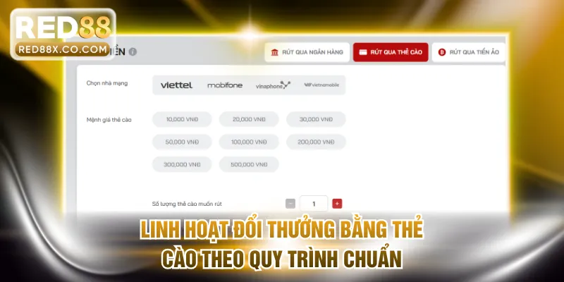 Linh hoạt đổi thưởng bằng thẻ cào theo quy trình chuẩn